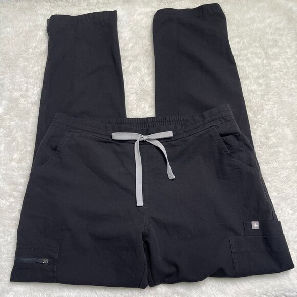 FIGS Women's Black Doctor Nurse Scrubs Pants Style # TW2000P Size Small - Picture 1 of 12